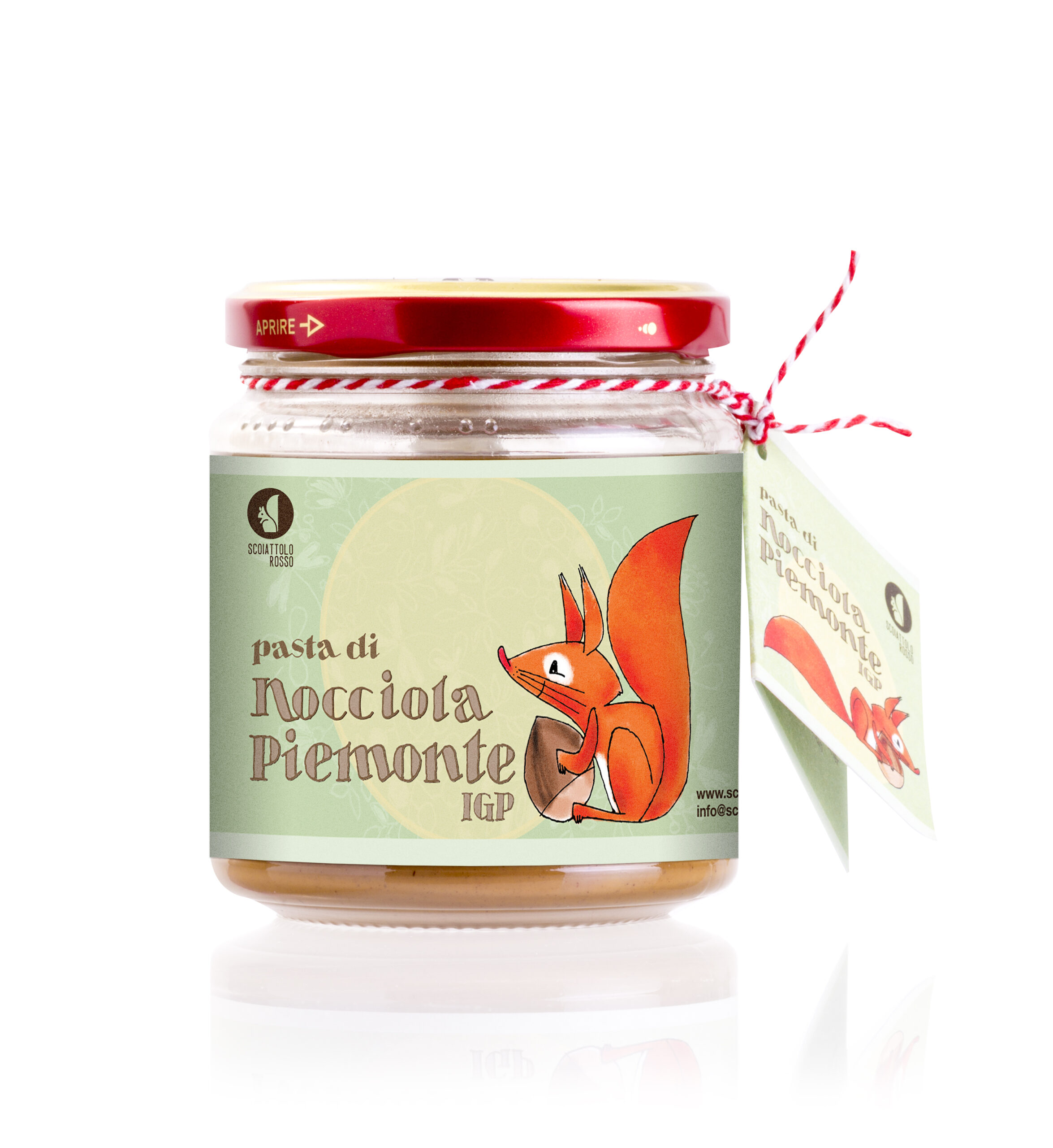Home Scoiattolo Rosso 10 Pasta di nocciola Piemonte IGP 100% Nocciola