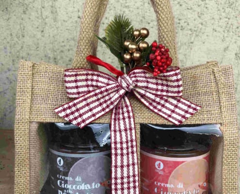 Confezione doppia creme di cioccolato alla nocciola Piemonte igp dark e gianduia