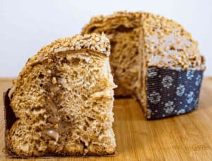 Panettone artigianale alla nocciola piemonte igp